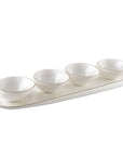 Aulica Kommetjes Snack- en tapasschaal - 5-delige set | White