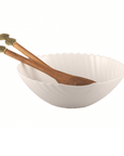 Aulica Saladeschaal Saladeschaal schelp 24cm - Wit | Coquillage