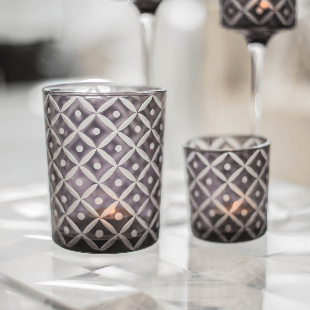 Aulica Theelichthouder Theelichthouder - 2-delige set | Barok