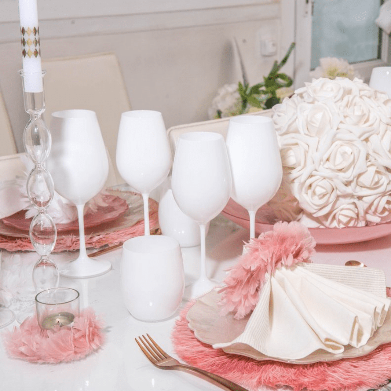 Aulica Waterglazen Waterglazen Wit- 6-delige set - 30cl | Poetique