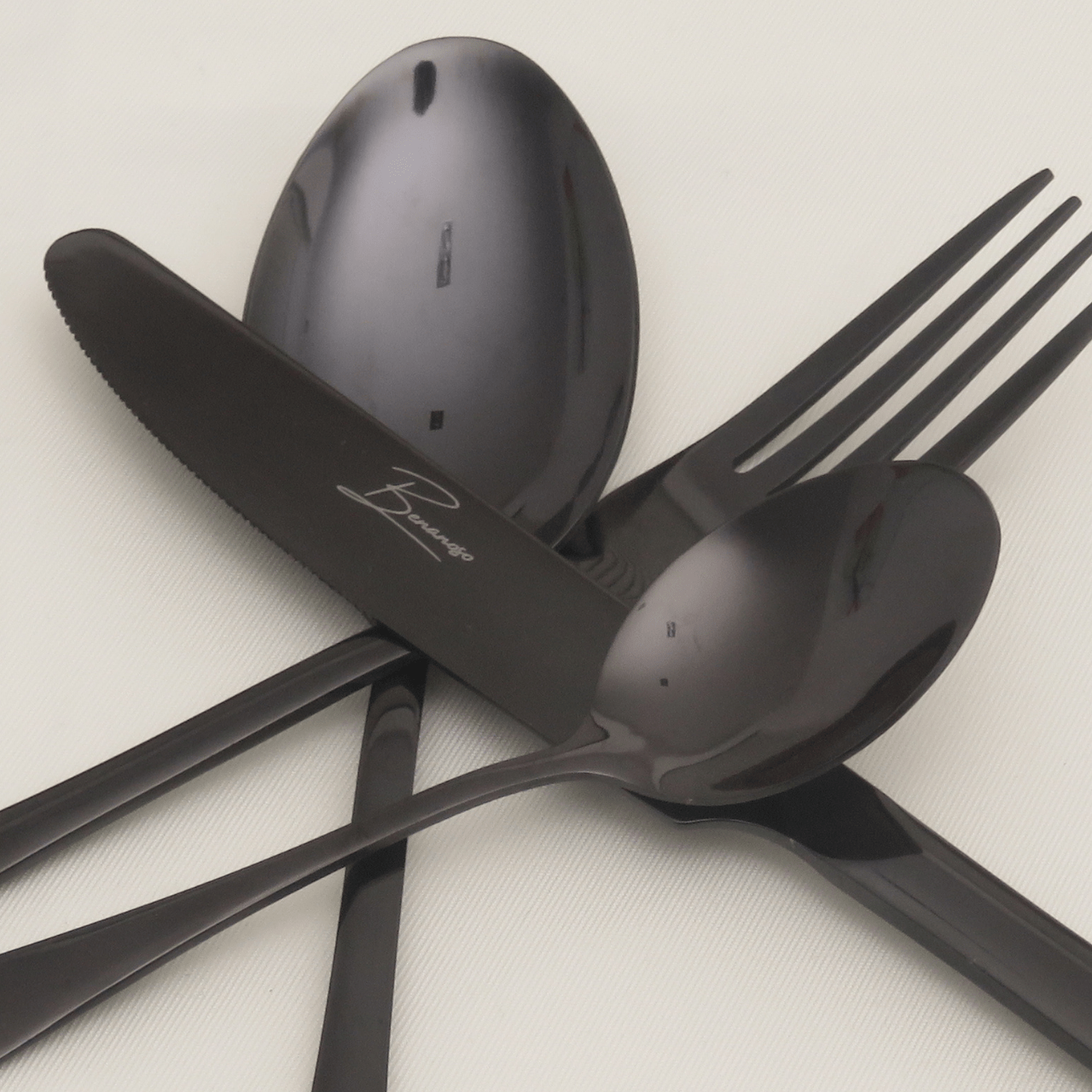 Benanoso Bestekset 24-delig bestekset - 6 persoons | Zwart