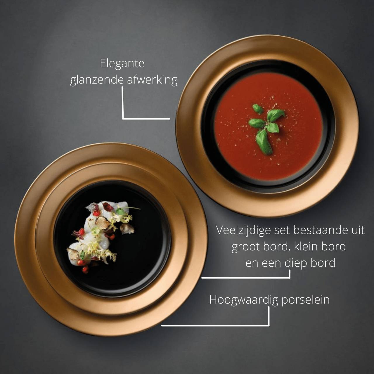 BergHOFF Borden 3-delige bordenset | Gem