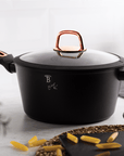 Berlinger Haus Kookpan Kookpan met deksel 24cm - 4.1L | Black rose