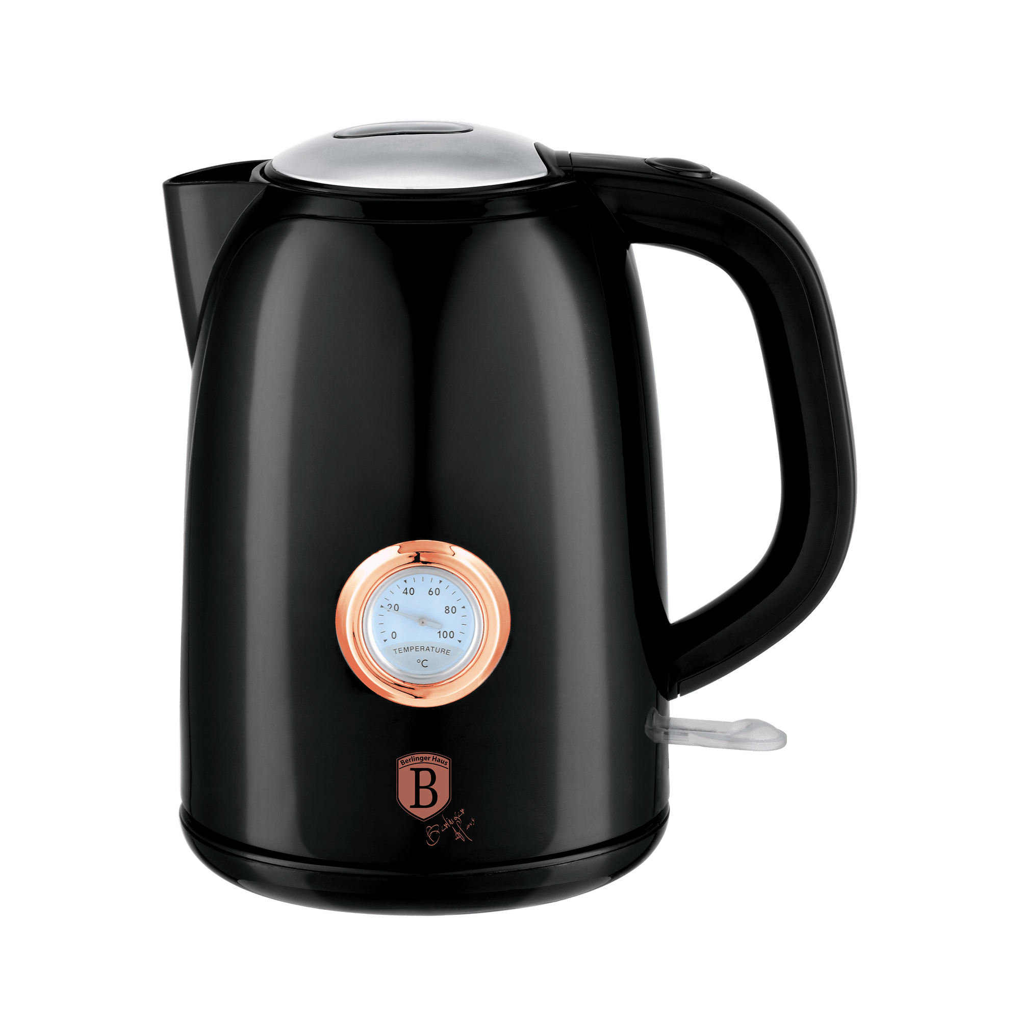 Berlinger Haus Waterkoker Waterkoker met thermostaat - 1,7L | Black Rose