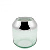 Kaarsenhouder 21cm - Glas - Groen | Smilla