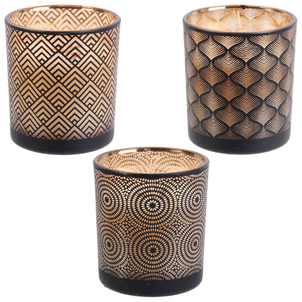 Home Deco Factory Geurkaarsen Geurkaarsen retro - 3-delige set