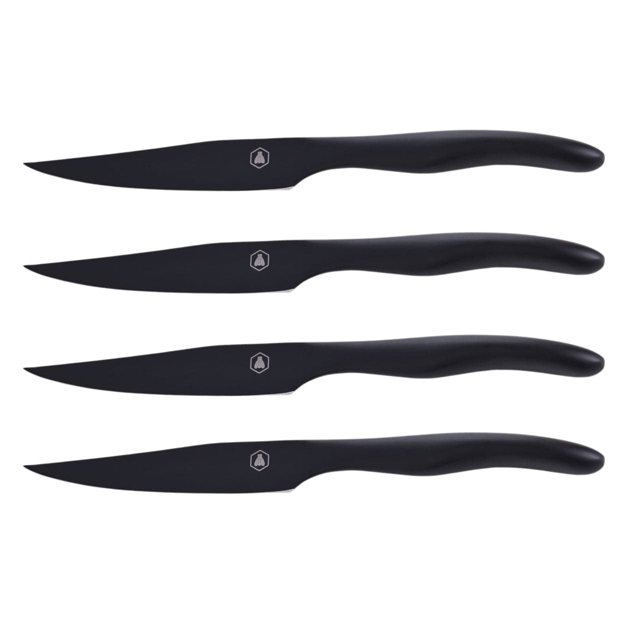 Laguiole Steakmessen Steakmessen - 4-delige set | Zwart