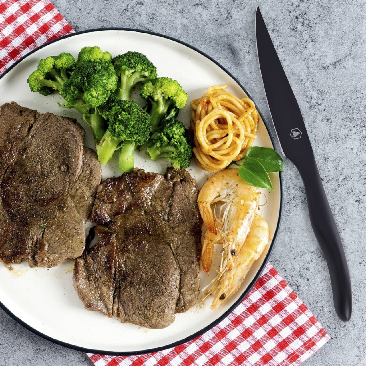 Laguiole Steakmessen Steakmessen - 4-delige set | Zwart