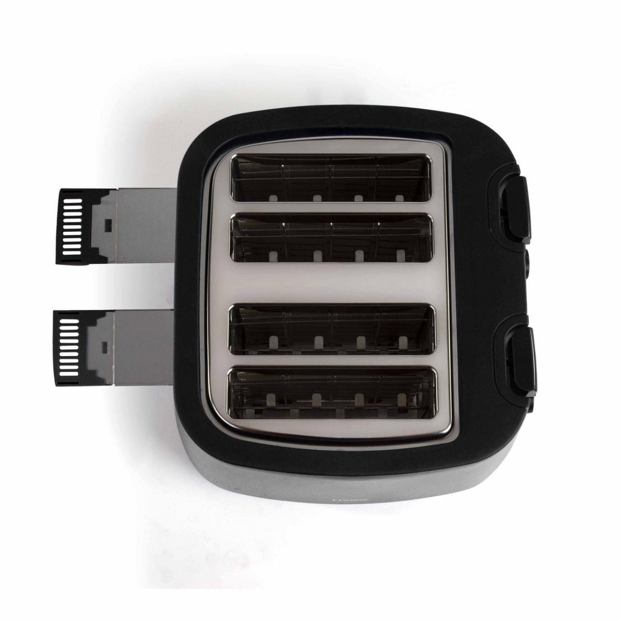 Livoo Broodrooster Broodrooster 4-slots | Zwart