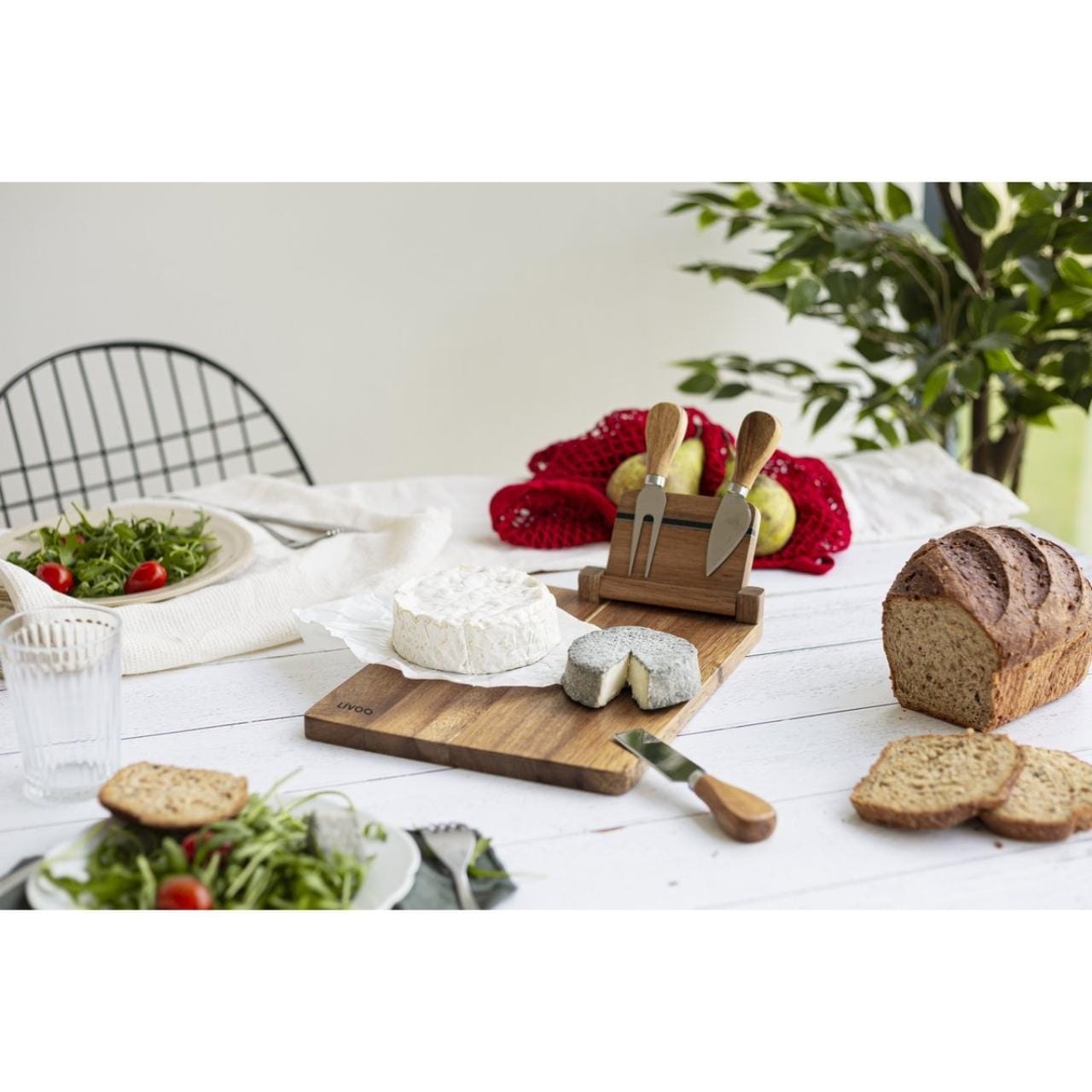 Livoo Kaasplank Kaasplank - 4-delige set