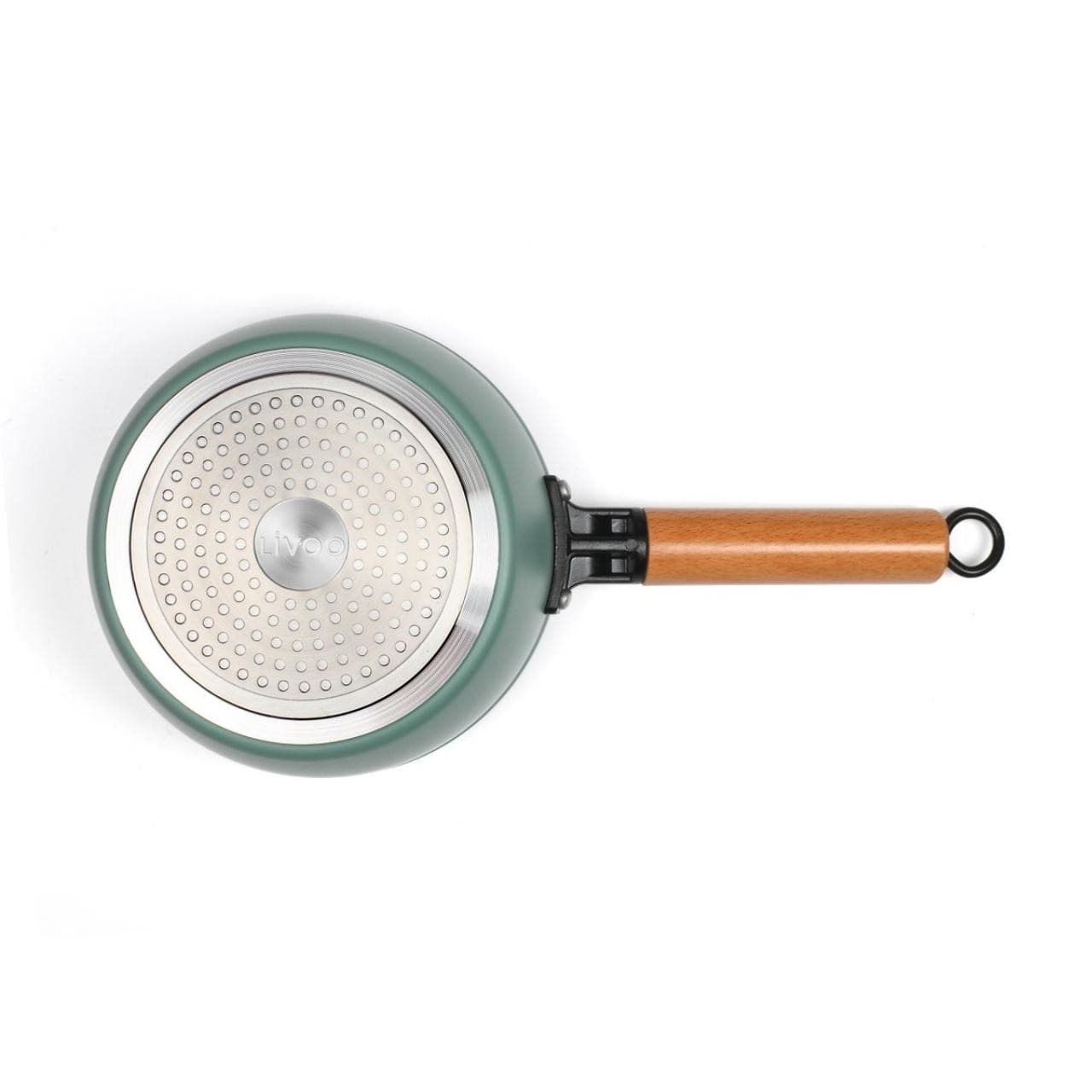 Livoo Kookpan Steelpan 18cm - Houten handvat