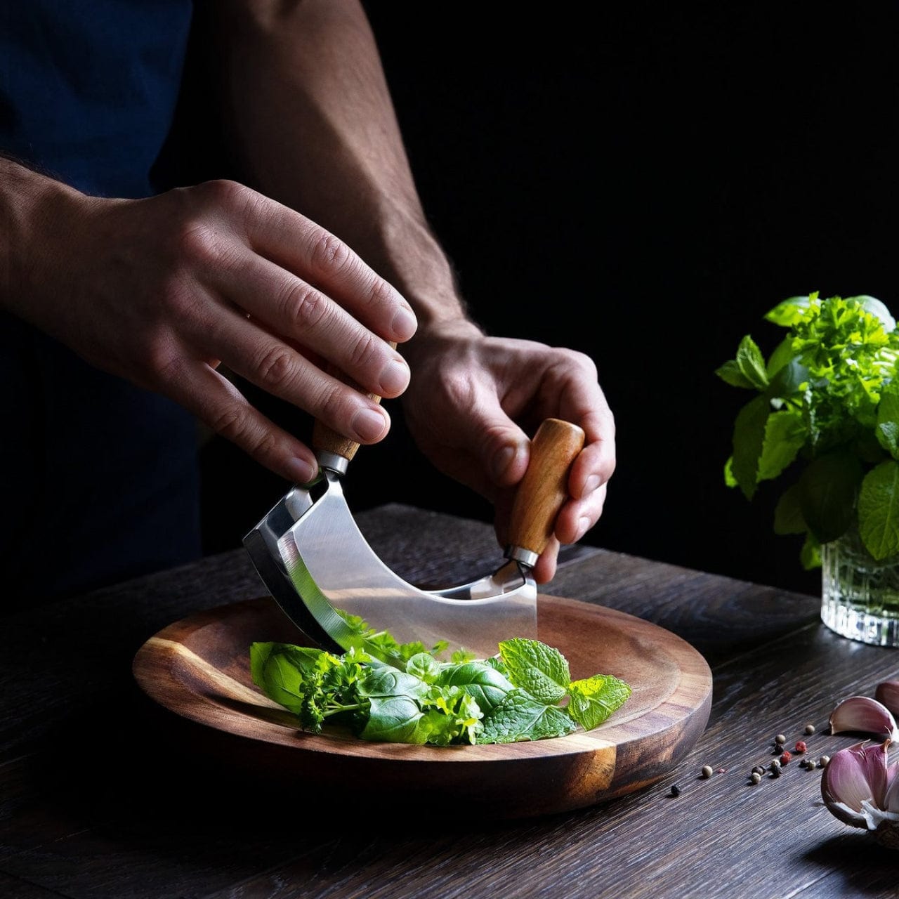 Navaris Messenset Hakmes met snijplank