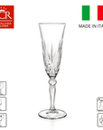 RCR - Cristalleria Italiana Glazen Champagneglas - 6-delige set - 16cl | Melodia