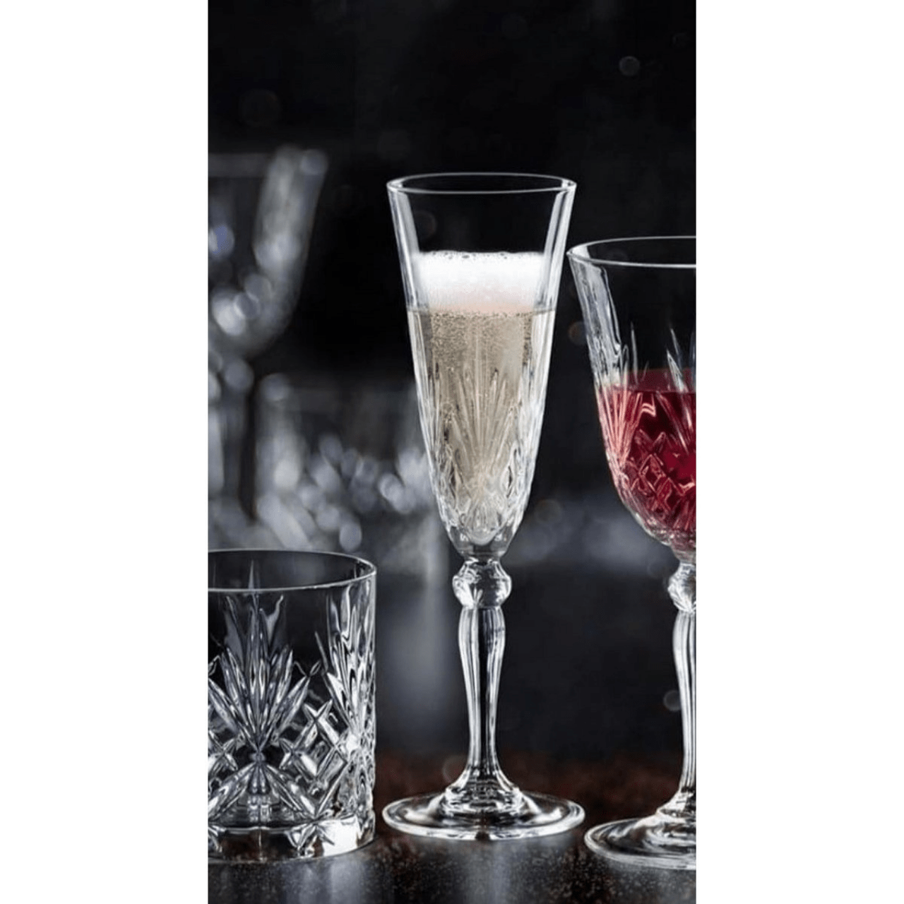 RCR - Cristalleria Italiana Glazen Champagneglas - 6-delige set - 16cl | Melodia