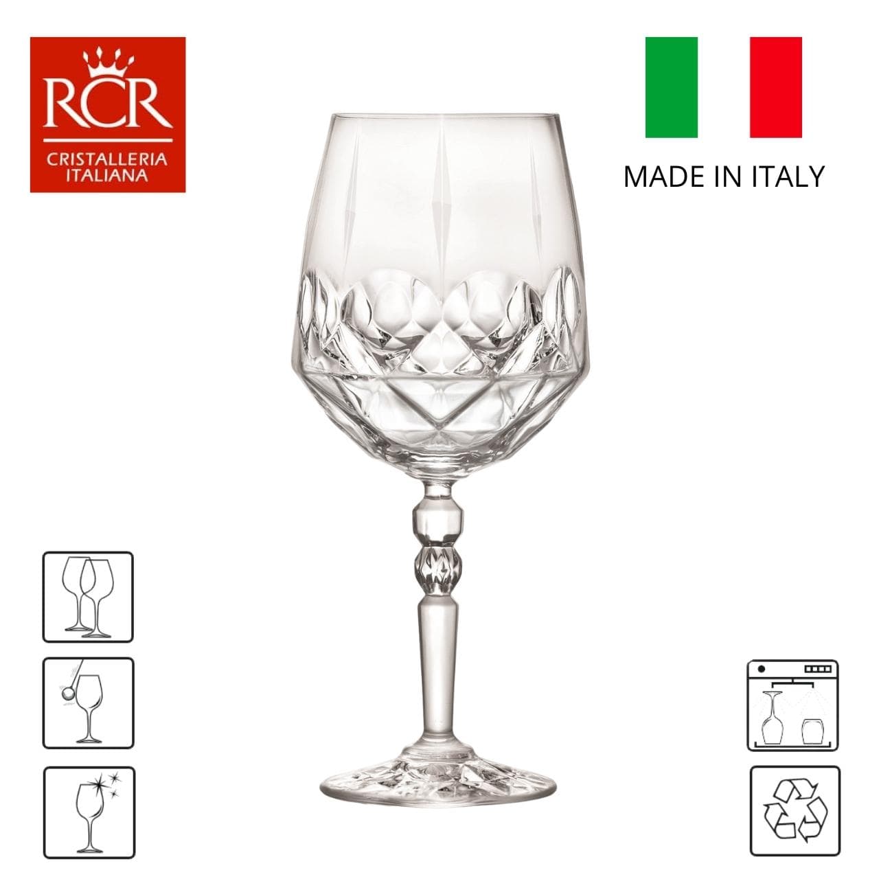 RCR - Cristalleria Italiana Glazen Gin tonic glazen 67cl - 6-delige set | Alkemist