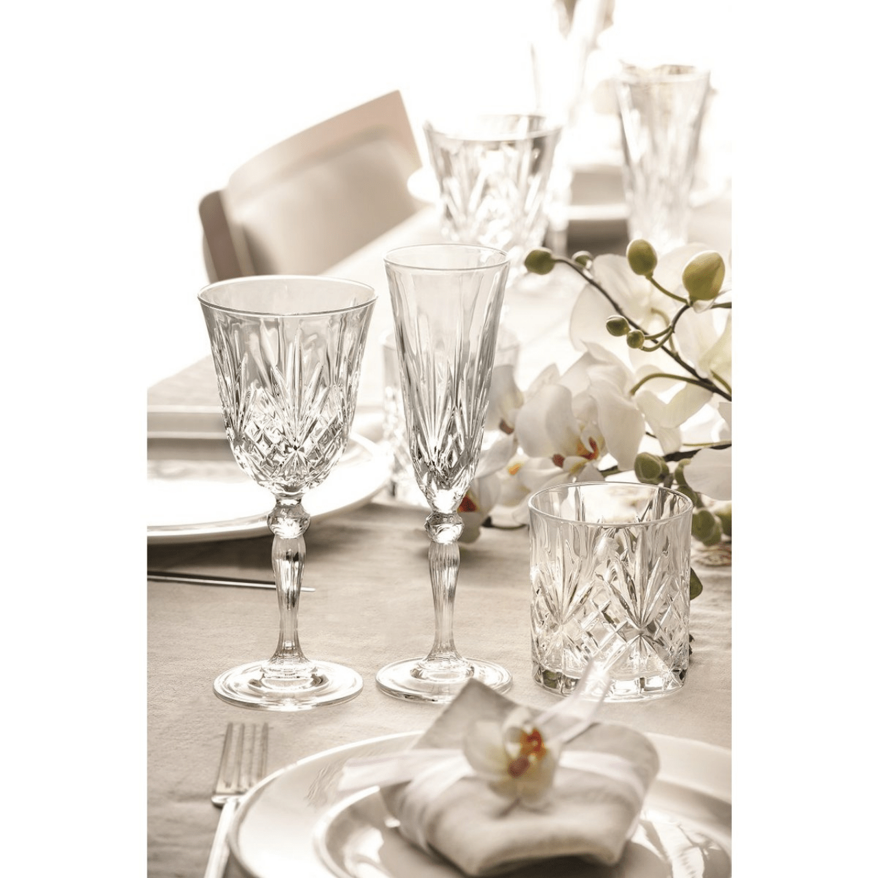 RCR - Cristalleria Italiana Glazen Wijnglazen - 6-delige set - 27cl | Melodia