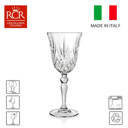 RCR - Cristalleria Italiana Glazen Wijnglazen - 6-delige set - 27cl | Melodia
