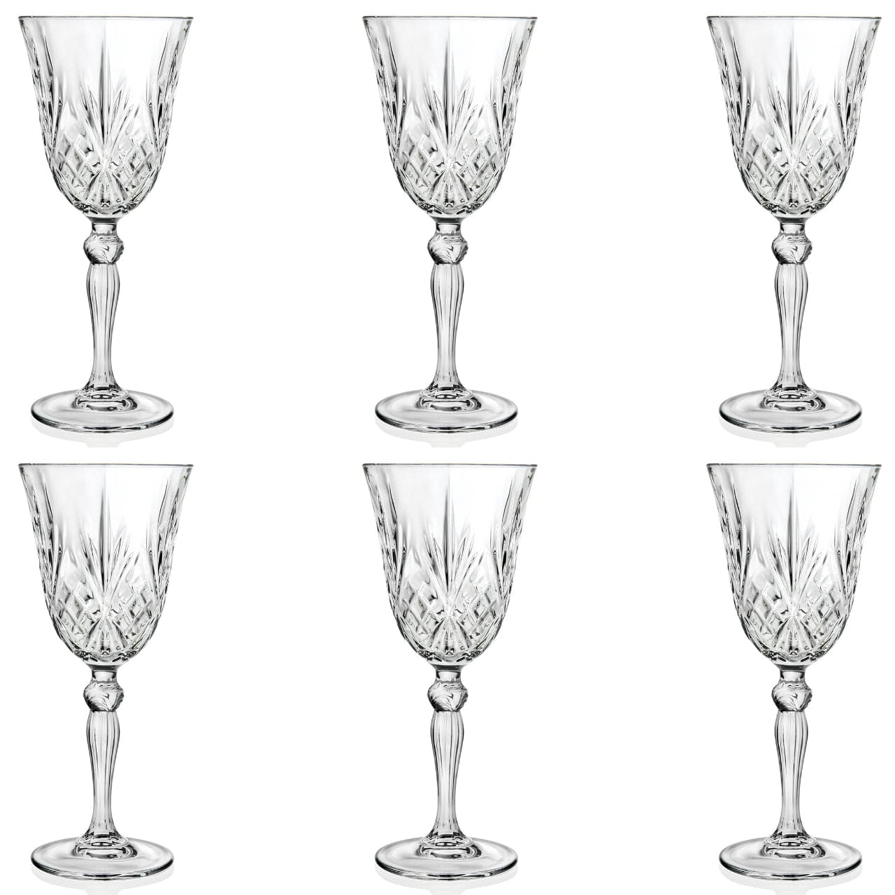 RCR - Cristalleria Italiana Glazen Wijnglazen - 6-delige set - 27cl | Melodia