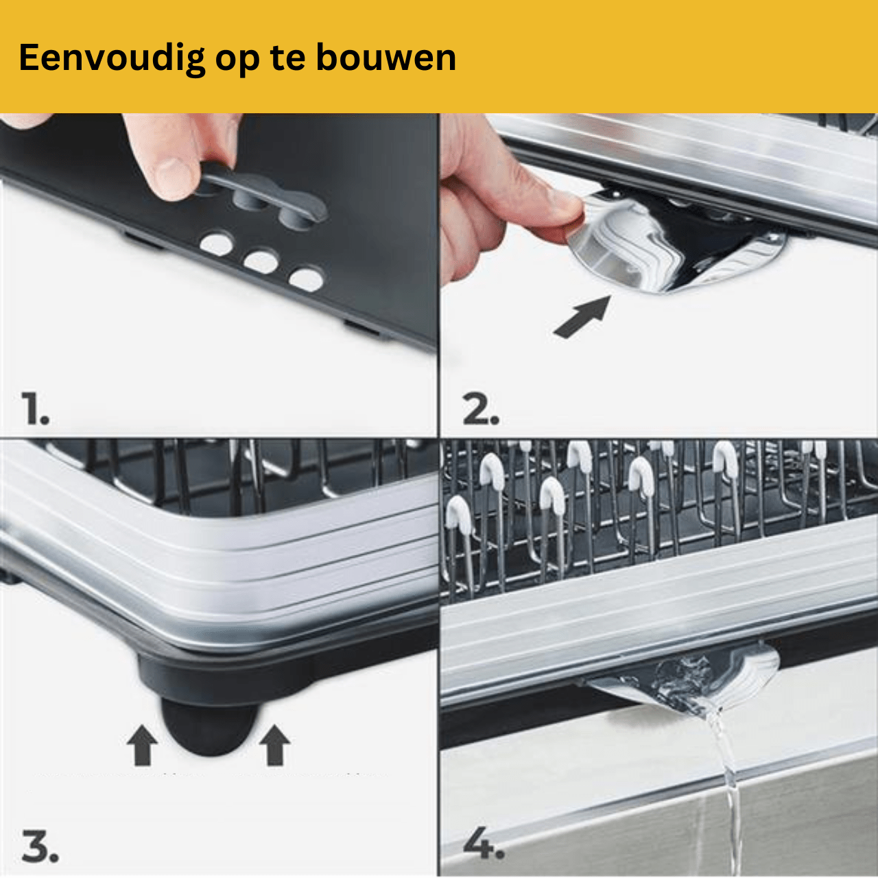 Silbertahl Afdruiprek Afdruiprek met bestekmand - 32x48cm