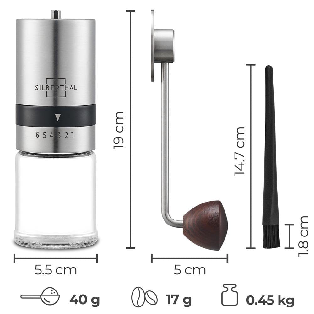 Silbertahl Koffiemolen Koffiemolen - Handmatig - RVS