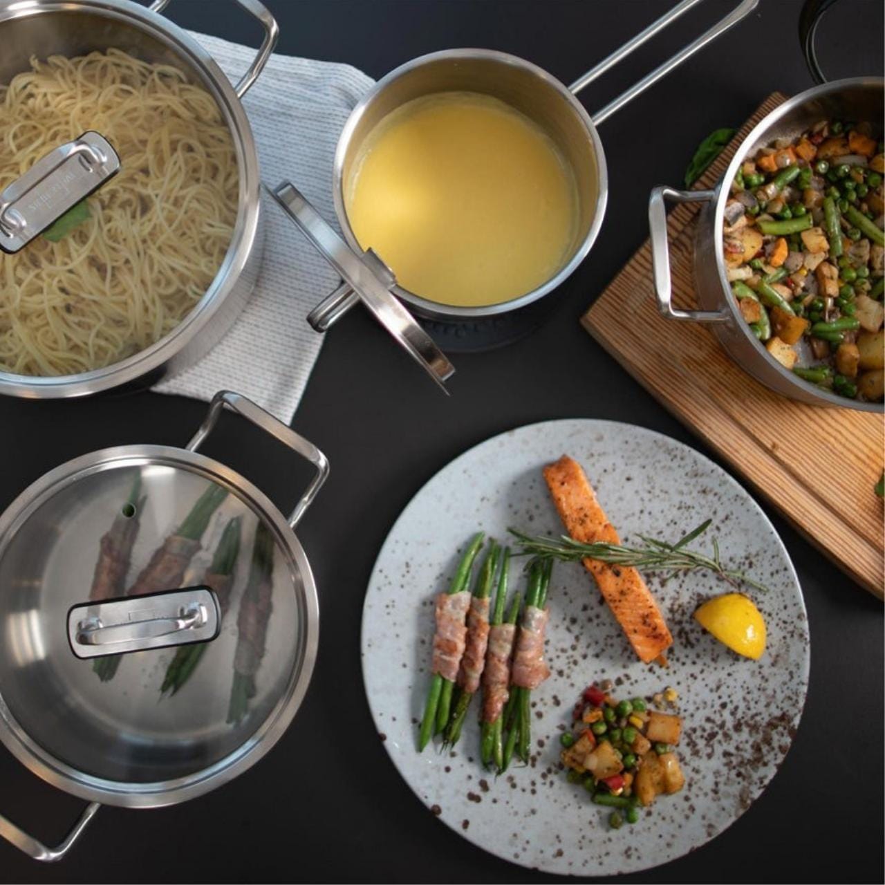 Silbertahl Pannenset 7-delige Pannenset | RVS