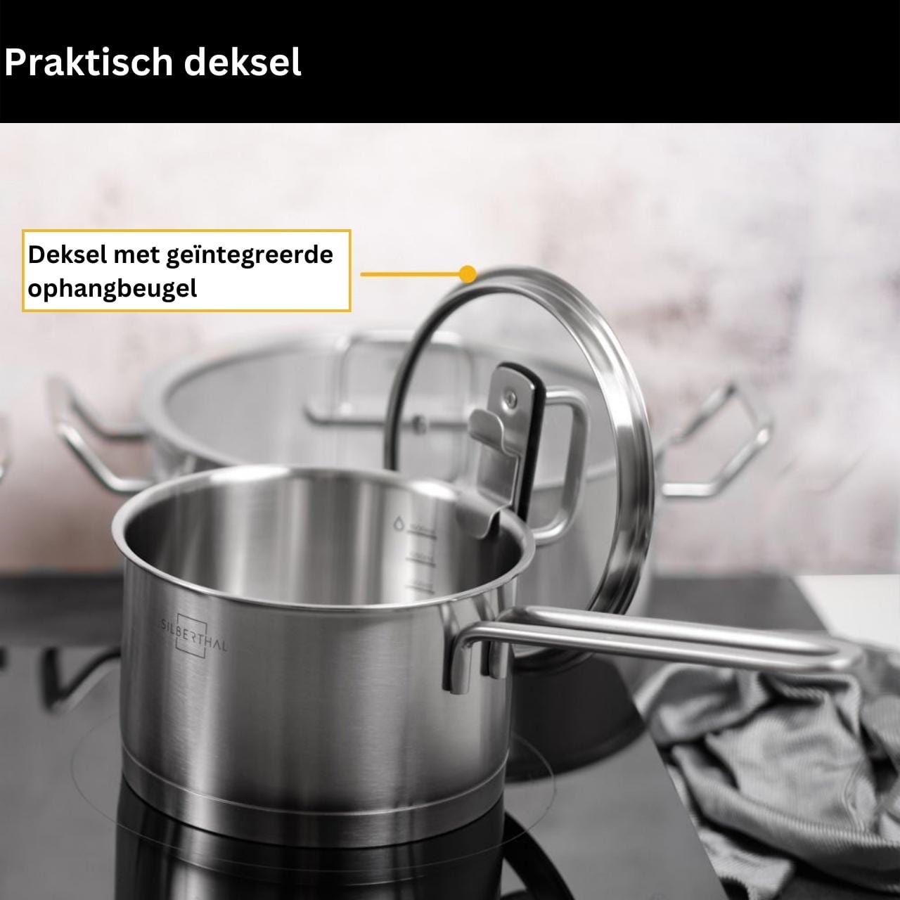 Silbertahl Pannenset 7-delige Pannenset | RVS