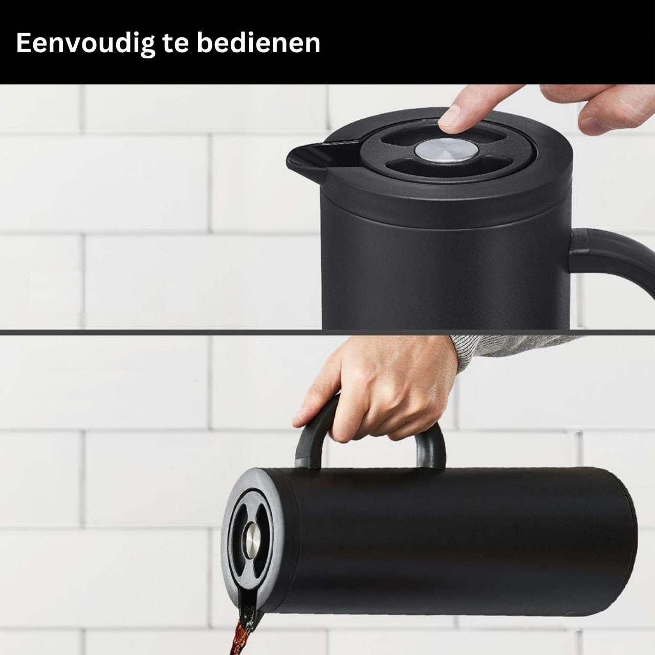 Silbertahl Thermoskan Thermoskan - Zwart - 1L