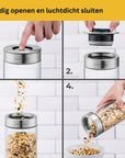 Silbertahl Voorraadpotten Voorraadpot - 4-delige set