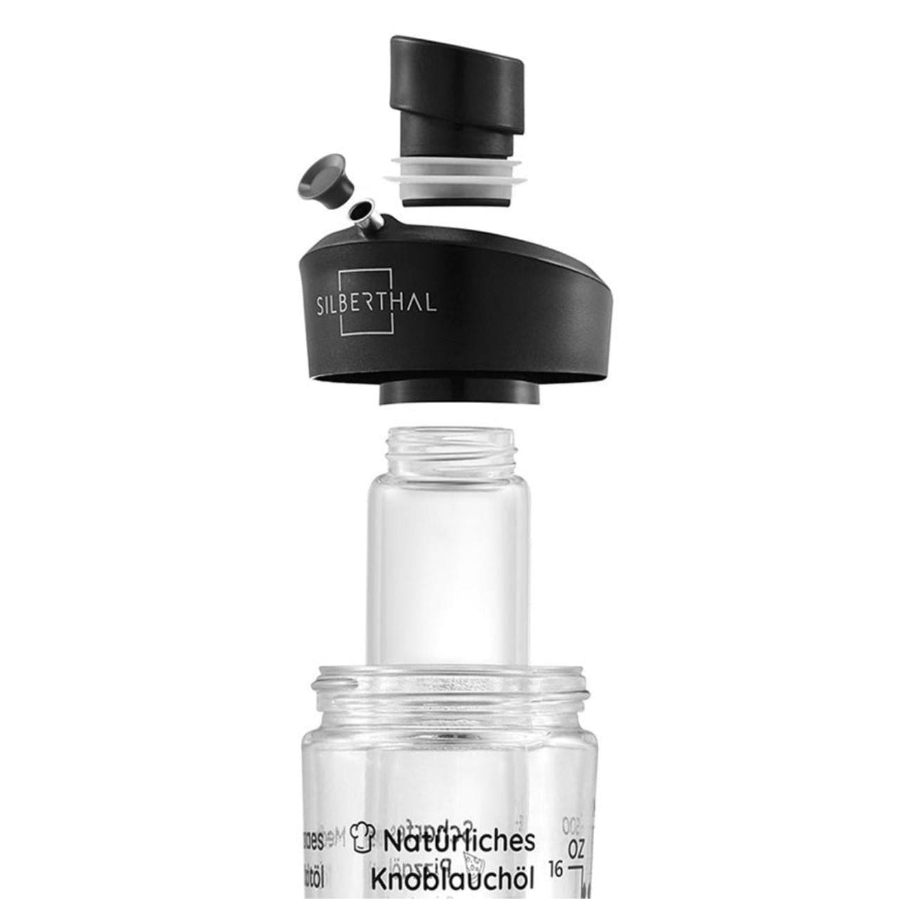 Silberthal Dressing shaker Oliefles - Met kruidenzeef - 500ml