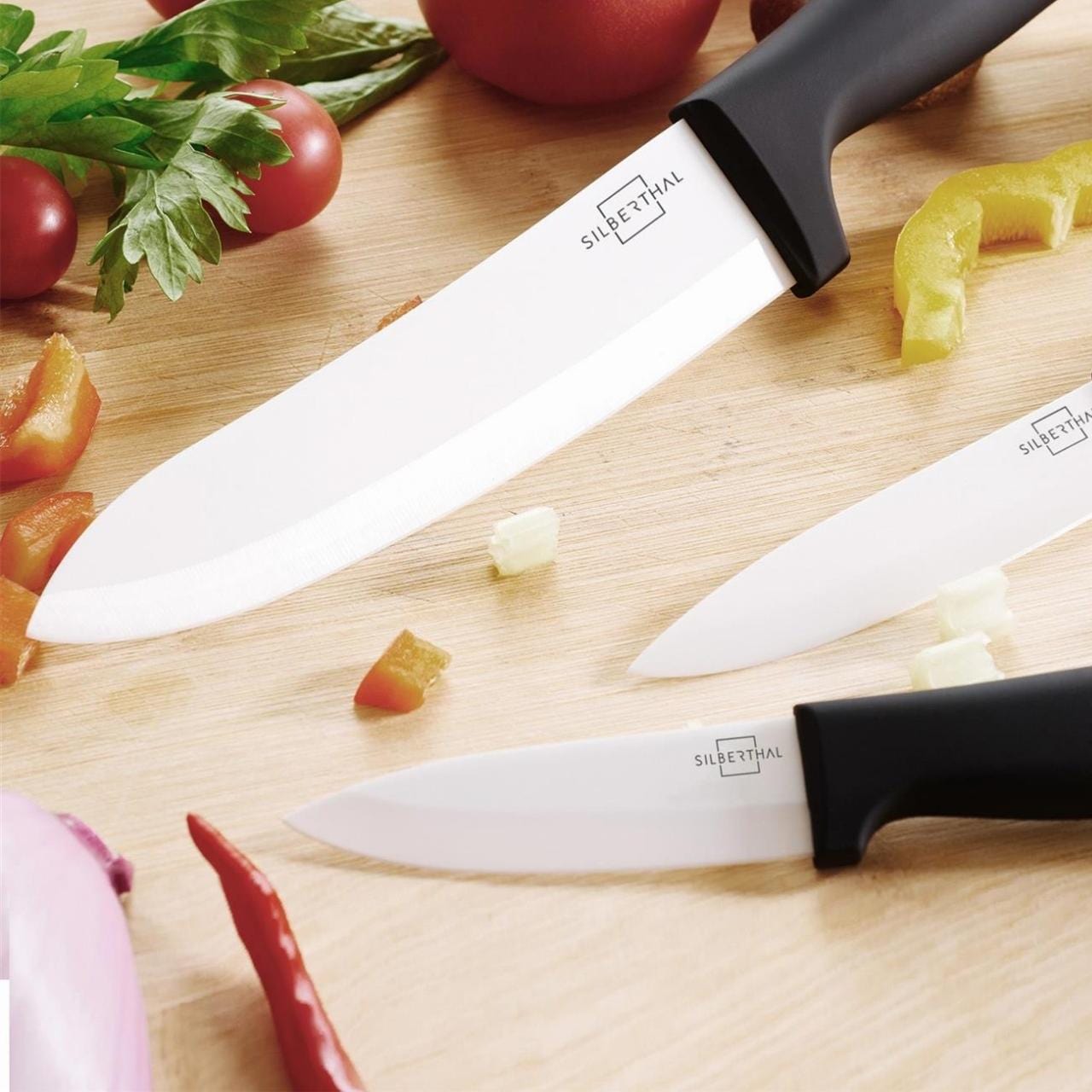 Silberthal Messenset 4-delig keramisch messenset - Wit