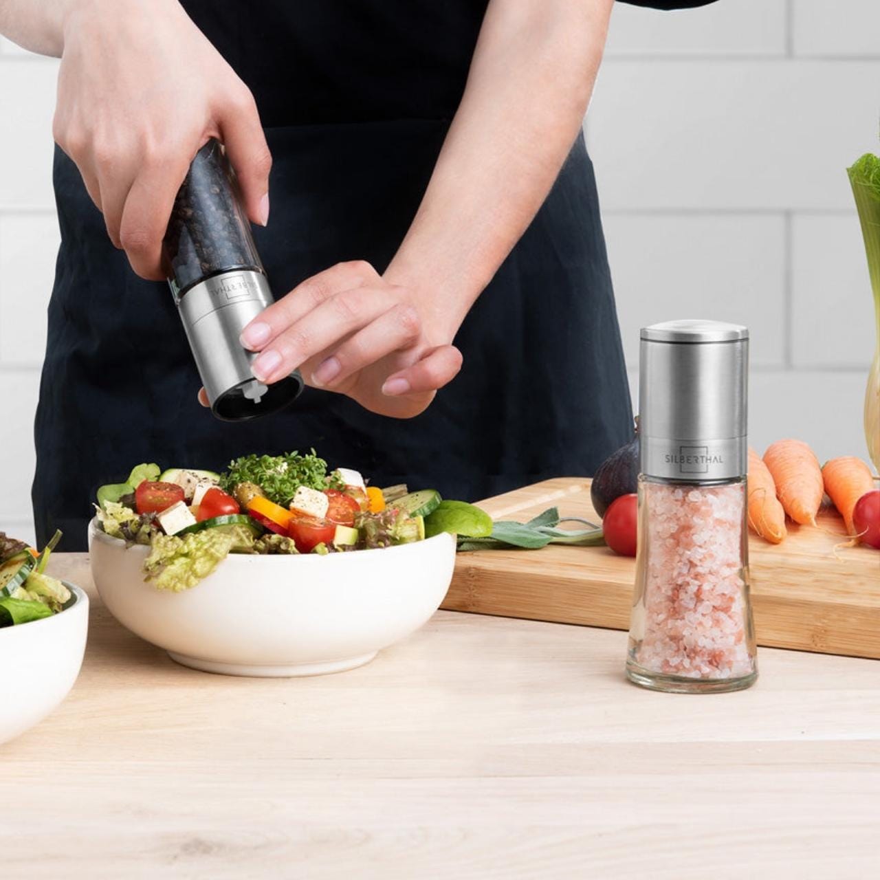 Silberthal Peper- en zoutmolen Peper- en zoutmolen - 2-delige set - 13,5cm