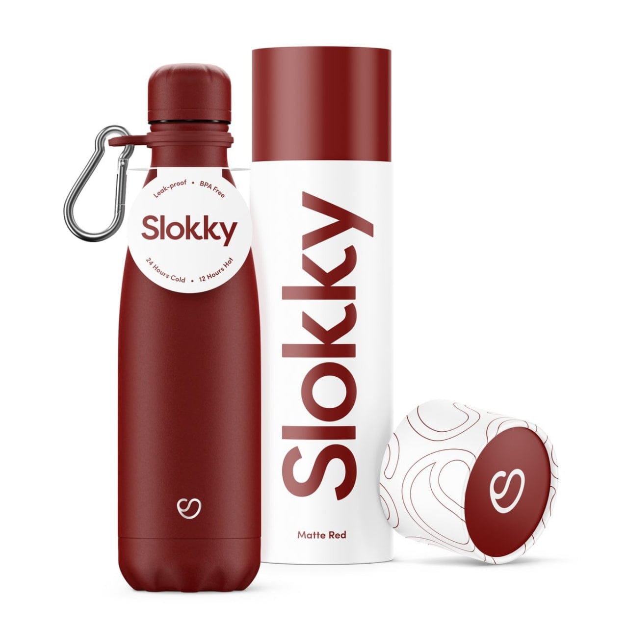 Slokky Thermosfles Thermosfles 0,5L | Matte Red
