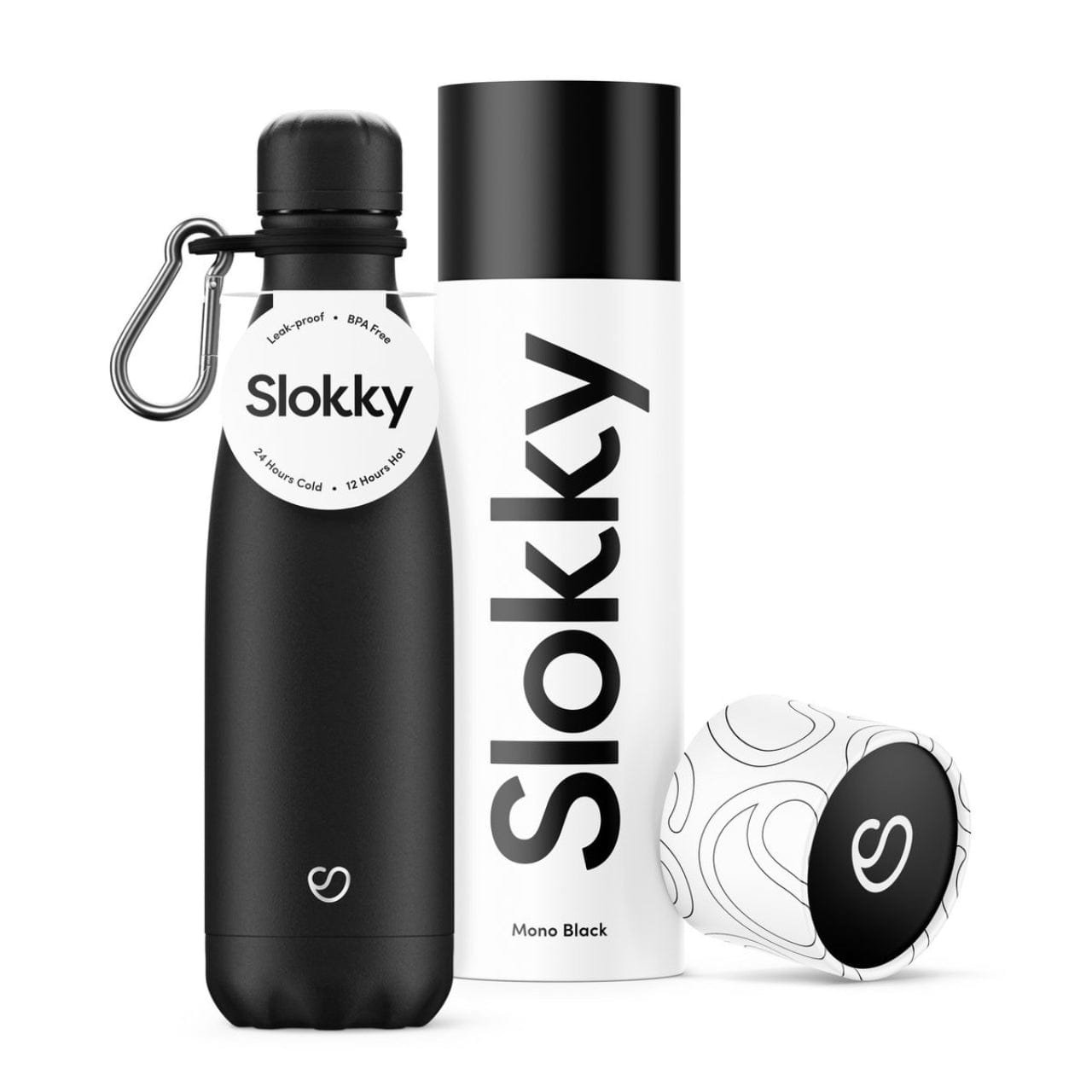 Slokky Thermosfles Thermosfles 0,5L | Mono Black