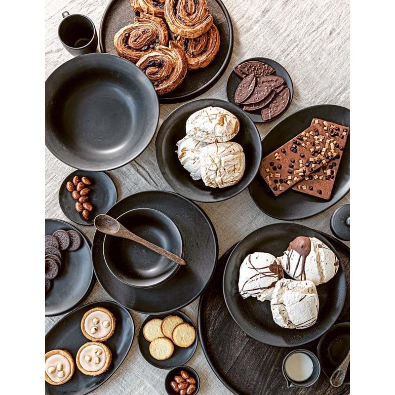 vtwonen Borden Pastabord 25.5cm | Zwart